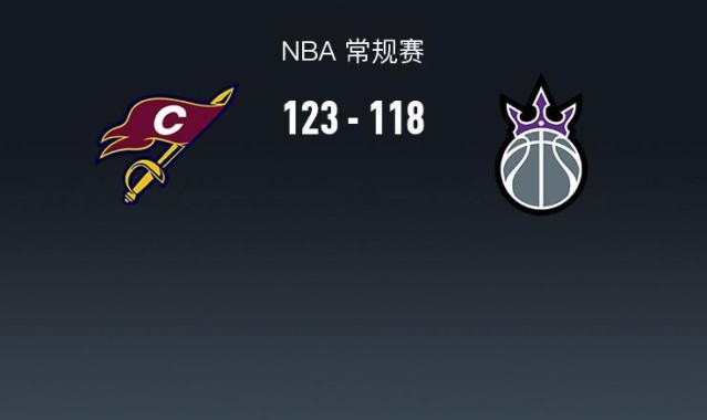 NBA战报：骑士123-118国王，米切尔33+5+8